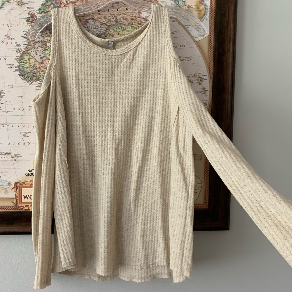 Waffle knit shirt